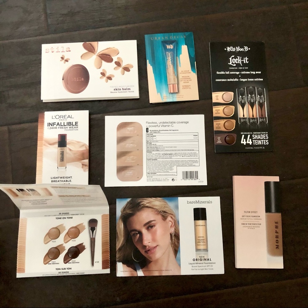 8 Pieces foundation samples bundle